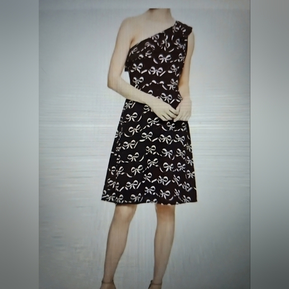 BANANA REPUBLIC FACTORY SZ 10P NWT Wine 1 Shoulder Fit and Flare Cocktail Dress - Picture 12 of 13